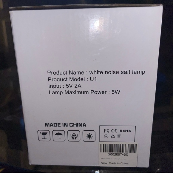 White Noise Salt Lamp w/remote control - Picture 4 of 6